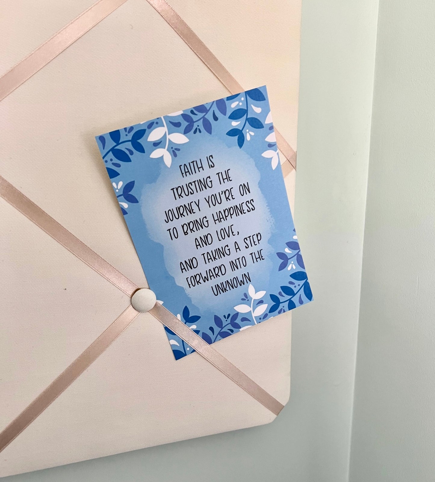 Faith affirmation card