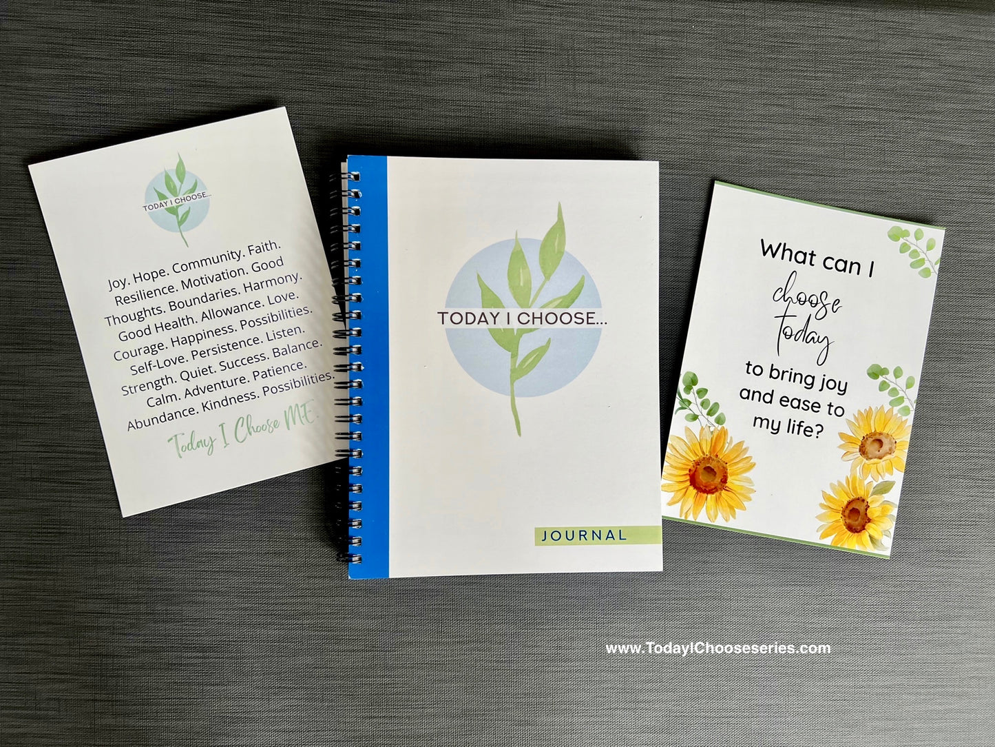 Journal and 2 affirmation cards gift set