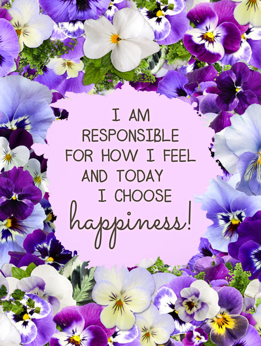 Happiness affirmation digital card