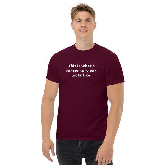 This is what a cancer survivor looks like short sleeve t-shirt (unisex)