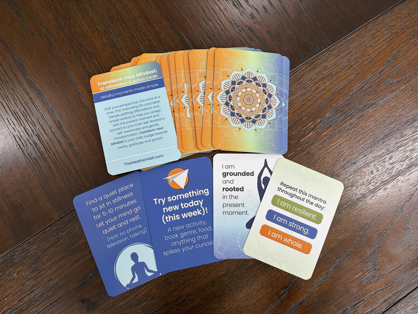 Transform Your Mindset affirmation & action cards