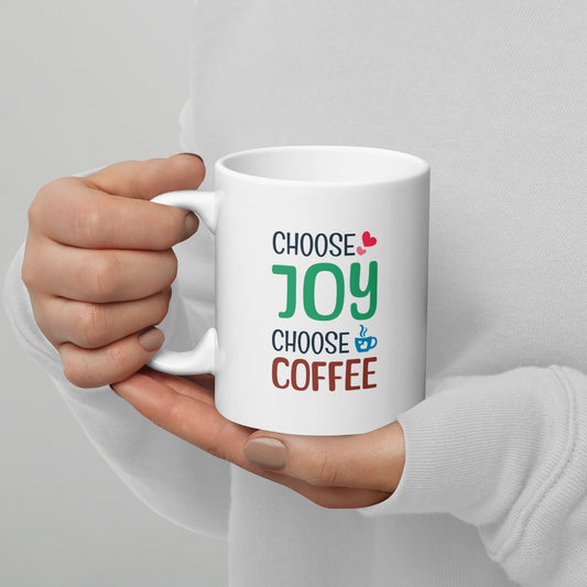 Choose coffee white ceramnic mug