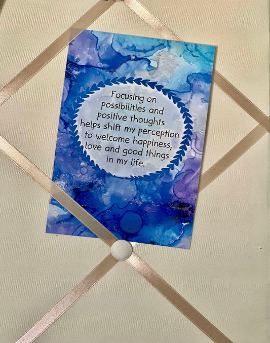 Good Thoughts affirmation card