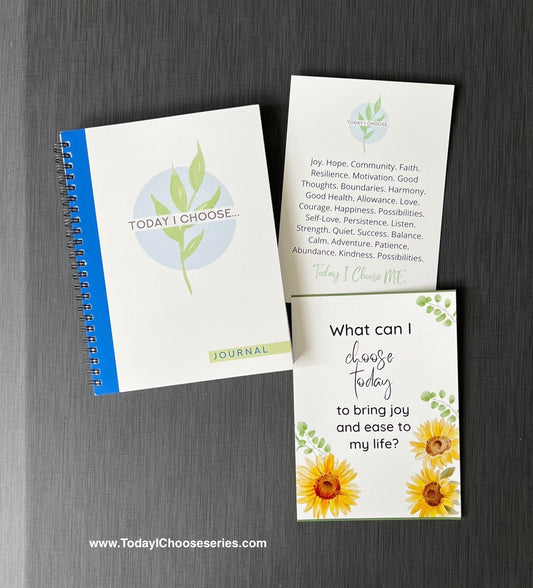 Journal and 2 affirmation cards gift set
