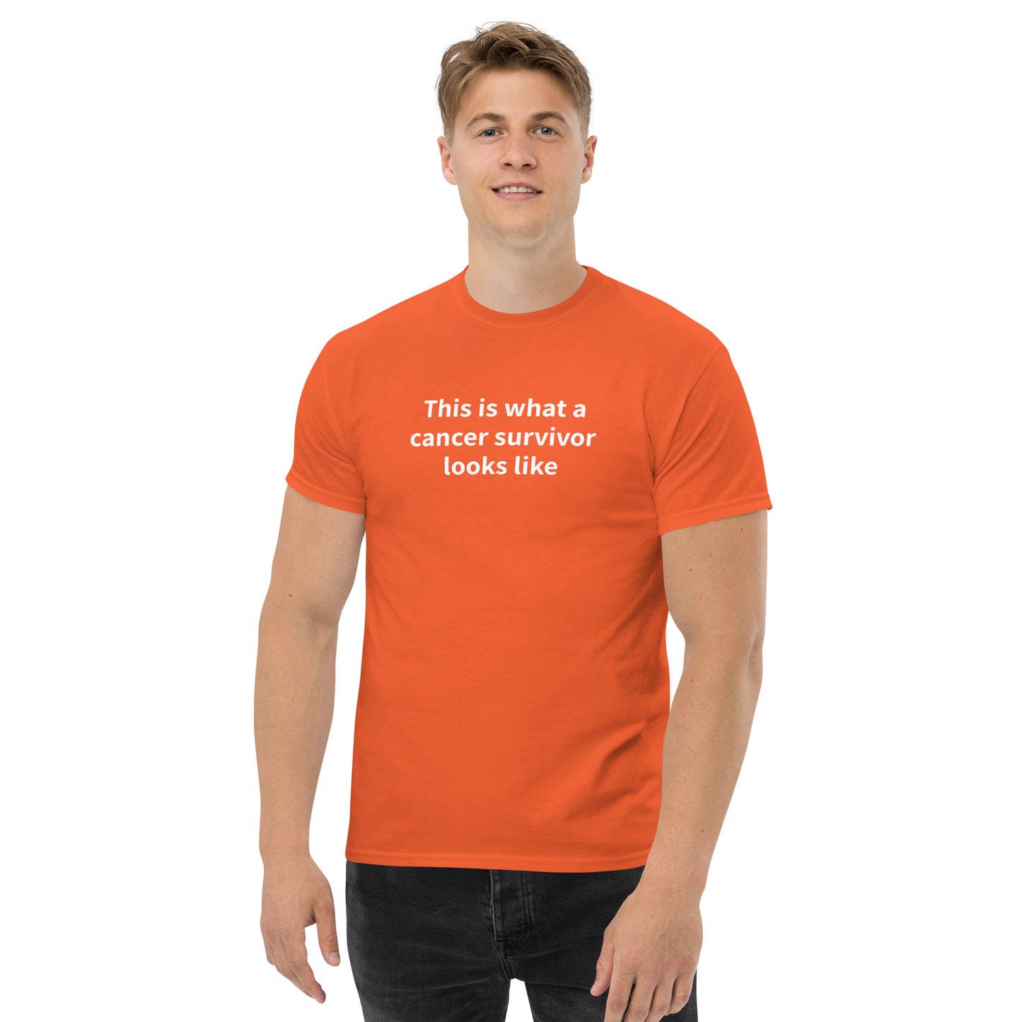 This is what a cancer survivor looks like short sleeve t-shirt (unisex)